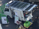 被災地で電気とお湯を供給する“軽自動車型”電源車 画像