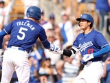 【MLB】「移籍後初タイムリー」大谷翔平、オープン戦2試合目で先制点を演出 画像