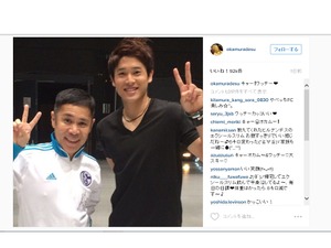 岡村隆史、内田篤人とのツーショット写真…「やべっちFC」で‘ガチ対決’ 画像