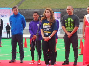 グアム使節団、豊平川マラソンを訪問…選抜ランナーが3位入賞 画像