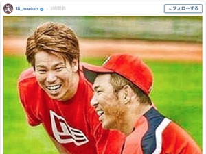 前田健太、引退発表の黒田博樹に「有終の美を飾ってほしい！」 画像