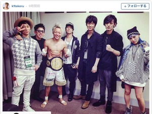 K-1・武尊、初代フェザー級王者で二階級制覇…綾野剛、ローラも観戦 画像