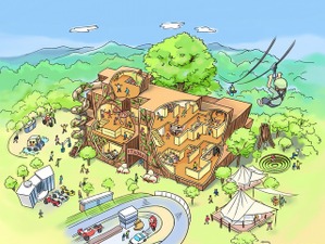 ツインリンクもてぎに「迷宮森殿 ITADAKI」3月オープン…森の生態系を体感 画像