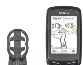 ガーミンのGPS付きコンピュータをハンドルにスマート装着する小物 画像