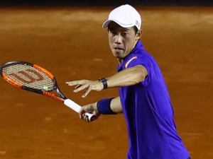 いら立つ錦織圭「ここ数年で最悪」…ラケットを破壊する場面も 画像