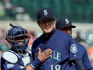 岩隈久志、6回途中1失点も勝ち負けつかず…マリナーズは競り勝って連勝 画像