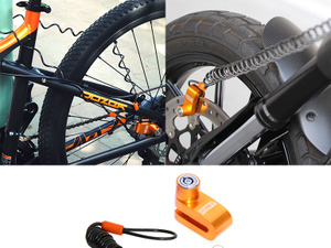 手のひらサイズの自転車・バイク用ロック「コンパクトディスクロック」発売 画像