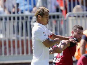 本田圭佑、ACミランのラストマッチでフル出場「3年半、本当にありがとう」 画像