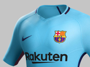 ナイキ、鮮やかなブルーが印象的なFC バルセロナ「アウェイキット2017-18」発売 画像