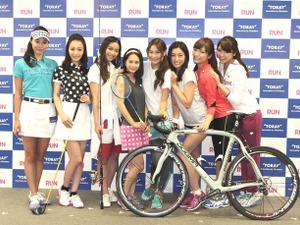 女性モデルのランニングチームが、スポーツウェア素材の魅力をアピール 画像