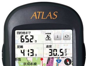 地図搭載のGPSサイクルコンピューター登場 画像