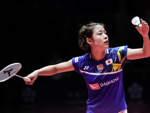 奥原希望、決勝トーナメント進出を報告「試合をするごとに自信がついている」　4年ぶり2度目のファイナル優勝を目指す 画像