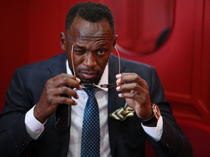 ウサイン・ボルトが示す「ソーシャル・ディスタンス」 画像