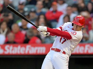 【MLB】大谷翔平、二刀流の本領発揮で躍動　5回2失点で2勝目、バットでは今季初3安打固め打ち 画像