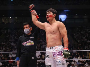 【RIZIN.38】シビサイ頌真、一本勝ちも「正直焦りはあった」　試合中の鼻血は「生まれて初めて」 画像