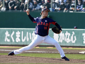 【WBC】侍ジャパン、山本由伸はソフトバンク相手に3回3Kも2失点　村上宗隆のエラーも絡みリード許す 画像