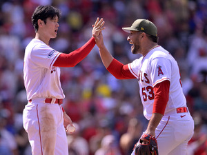 【MLB】宝刀封印2安打9奪三振と“一発病”克服の大谷翔平に対し、同僚捕手は「要するに彼は何を投げても良い」と本音 画像