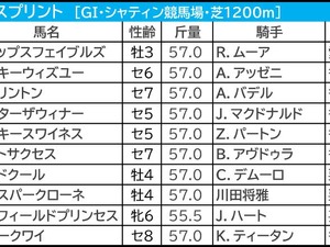 【香港スプリント／3連単20点】強力・香港馬を1着固定　“想定2桁人気”波乱の使者も香港勢から 画像