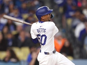 【MLB】「OPS1.953」本当に先頭打者か……ベッツが早くもメジャートップの5号アーチ　「とんでもない奴だ」 画像