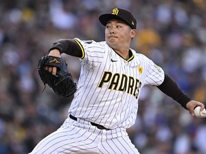 【MLB】「もっと投げたかった」松井裕樹、わずか4球で退け3試合連続無失点　13日からのドジャース戦で再び“大谷翔平斬り”なるか 画像