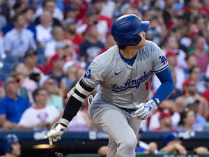 【MLB】大谷翔平、「37本塁打37盗塁」で史上6人目偉業が視界　足でド軍をけん引、振り逃げ出塁で2個目のスチール成功 画像