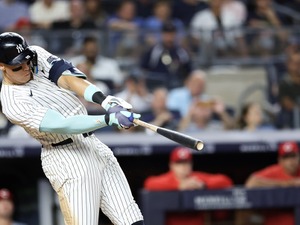 【MLB】「8月OPS1.510」猛打爆発のジャッジがまたも史上初の偉業　米記者が驚愕「98試合で打率.375、43本塁打超え」 画像