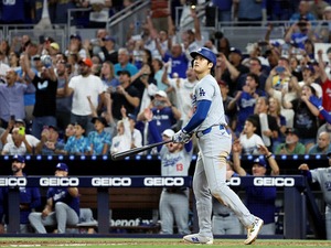 【MLB】大谷翔平、5安打7打点2盗塁“2打席連発”で史上初「50-50」達成　米メディア「歴史上最高の存在だ」 画像