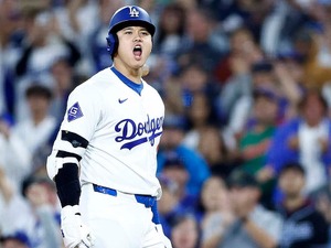 【MLB】2打席連続タイムリーの大谷翔平、雄叫びをあげて味方を鼓舞　「いい場面で打てて……」と感情爆発の理由を明かす 画像
