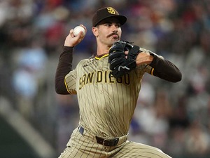 【MLB】“4年連続200K”パドレスのエース右腕シース、地区シリーズ第1戦に意気込み　大谷翔平の弱点は「詳しく話せないな」と笑顔 画像