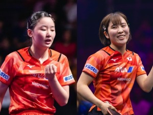 張本美和、平野美宇との注目日本人対決が実現　昨年の対戦では16歳新星に軍配、上位進出かけた戦いを制するのは【WTTチャンピオンズフランクフルト】 画像