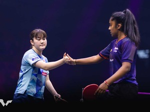 「オオドウが旋風を巻き起こす」大藤沙月、仏選手相手の圧勝劇に高まる期待　躍進の20歳を称賛「スタイリッシュに勝ち進んだ」【WTTチャンピオンズフランクフルト】 画像