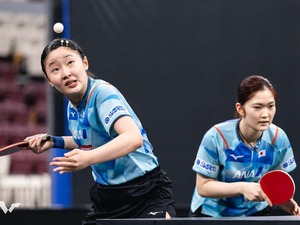 張本美和、木原美悠ペアが世界2位の大藤沙月、横井咲桜ペアと注目マッチアップ　アジア卓球でも熱戦、屈指の若手ペア同士の戦い【WTTスターコンテンダードーハ】 画像