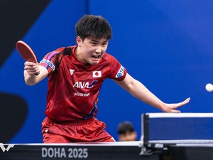 張本智和が日本勢トップの3位で自身初の全日本連覇を狙う　戸上隼輔が23位、篠塚大登が26位｜卓球男子世界ランキング（2025年第4週） 画像