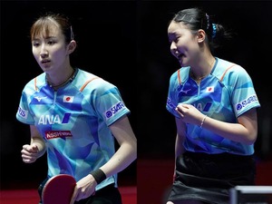 早田ひなが芝田沙季に4－1快勝で3連覇へ一歩前進　張本美和は20歳サウスポーに苦戦も逆転勝ちで4強入り【全日本選手権2025】 画像