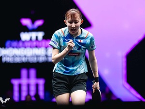 早田ひな、世界3位の王芸迪と白熱ラリー展開も中国超えならず　エースが1－3で敗れベスト4進出逃す【WTTチャンピオンズ重慶】 画像