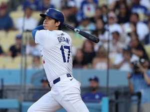 【MLB】大谷翔平、左腕から左前打で5試合ぶりマルチ安打　インハイボール球を逆方向へ 画像