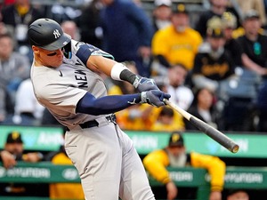 【MLB】ジャッジが「7試合期間」史上初の猛打継続、6戦6発で早くも両リーグ2冠王　米データ会社が注目 画像