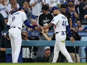 【MLB】佐々木朗希を救ったド軍中堅手のファインプレー「パヘスが窮地から救う」　満塁の大ピンチを助ける好守で右腕に応える 画像