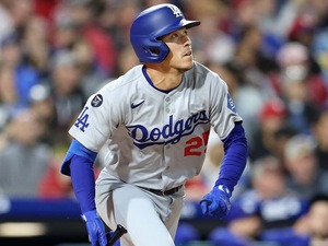【MLB】大谷翔平の代役、エドマンが剛腕デグロムから先頭打者アーチ　「ショウヘイ？誰？」と実況席はジョークも 画像