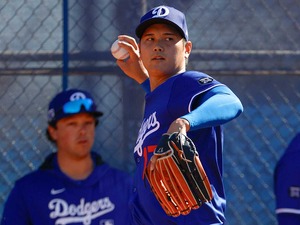 【MLB】大谷翔平、いよいよ実戦形式のマウンドへ　ライブBPで投げると決めたのは……指揮官「ドクター・ショウヘイの判断」と笑う 画像