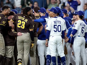 【MLB】「大事な試合であることは確かだが……」ド軍ベッツ、パドレスとの首位攻防戦へ“平常心”を強調「過度に意識する必要はない」 画像