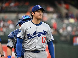 【MLB】大谷翔平、球審の不可解な“ボール判定”に不満露わ　カーブ決まらず……直後に怒りの100マイル「ショウヘイ、アングリー」 画像
