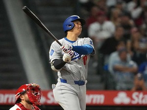 【MLB】大谷翔平「1番投手兼DH」スタメン　“得意の敵地”で本塁打王単独トップの今季54号アーチと2勝目なるか 画像