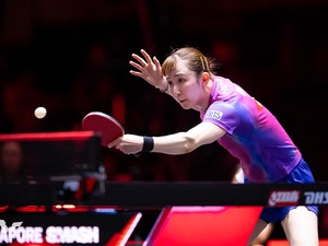 早田ひな、初対戦の中国勢とフルゲーム熱戦も逆転勝利　世界40位と3度のデュースの激闘制したサウスポーが3回戦進出【シンガポールスマッシュ】 画像