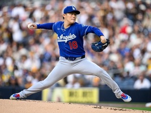 【MLB】「援護2点以下が5試合目」山本由伸、痛恨の“スミ1”で今季4敗目　7回1失点8奪三振の快投も報われず 画像