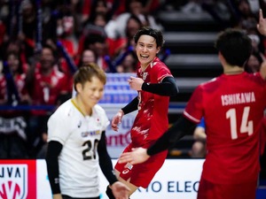 「日本の勢いは止まらない」バレー男子の世界王者撃破に公式賛辞　最多得点で決勝T進出に導いた髙橋藍に称賛【VNL2026】 画像