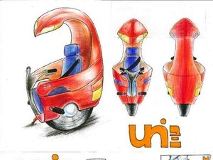 優勝の「uni」は一輪車をモチーフ　第3回カーデザインコンテスト 画像