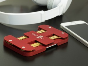 8つの鍵を同時収納！軽量アルミのシンプルウォレット「Clover Wallet」…米サクラメント発 画像