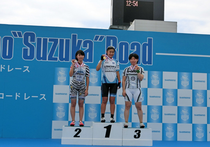 ちゃりん娘所属の太郎田水桜、シマノ鈴鹿ロードレースでWINNERジャージ獲得