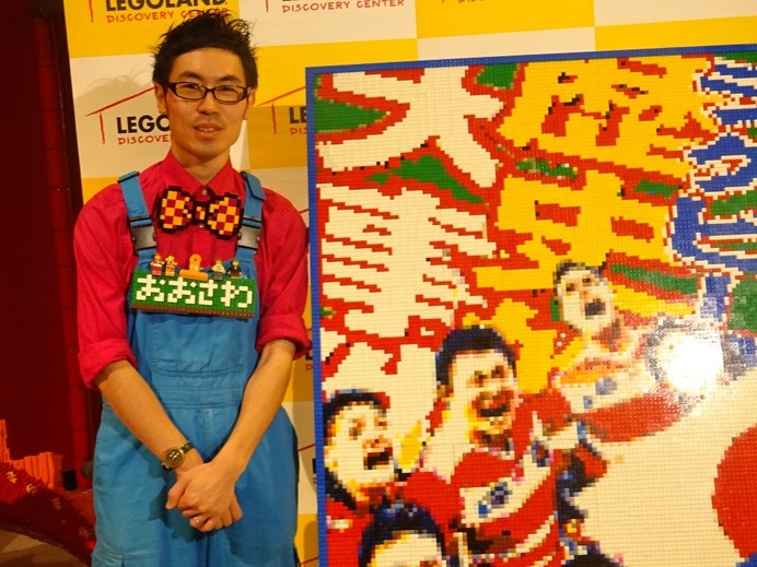 五郎丸ら巨大レゴ作品に…日本で2人「レゴ職人」が作成